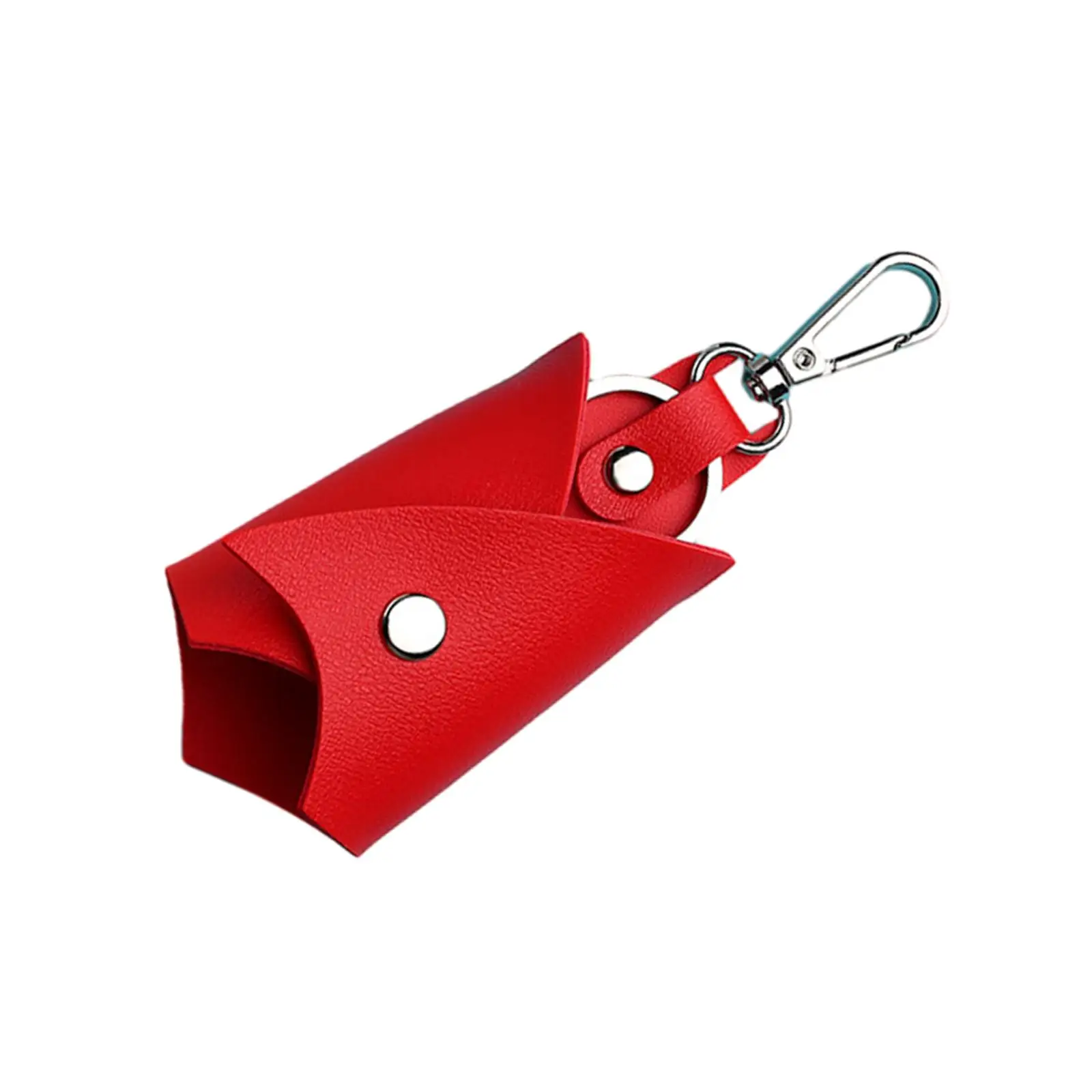 Car Key Case PU Leather Organizer Key Fob Cover with Keychain Universal Storage Bag for Car Keys and Daily Carry