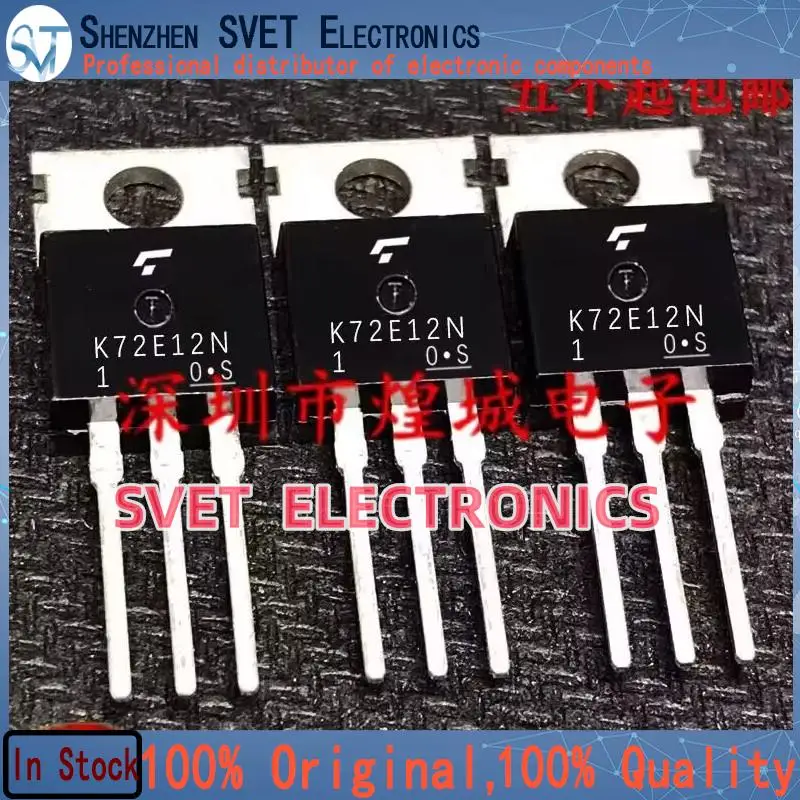 10PCS-50PCS  K72E12N1 TK72E12N1  TO-220 120V 72A   Quick Delivery  Fast shipping