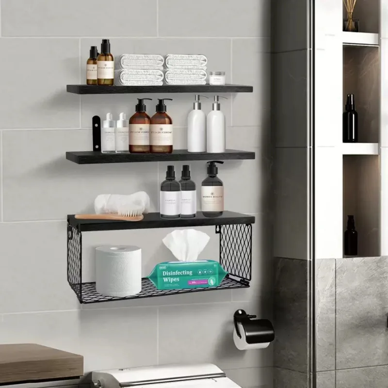 Estantes flotantes sobre el inodoro 15 7 pulgadas