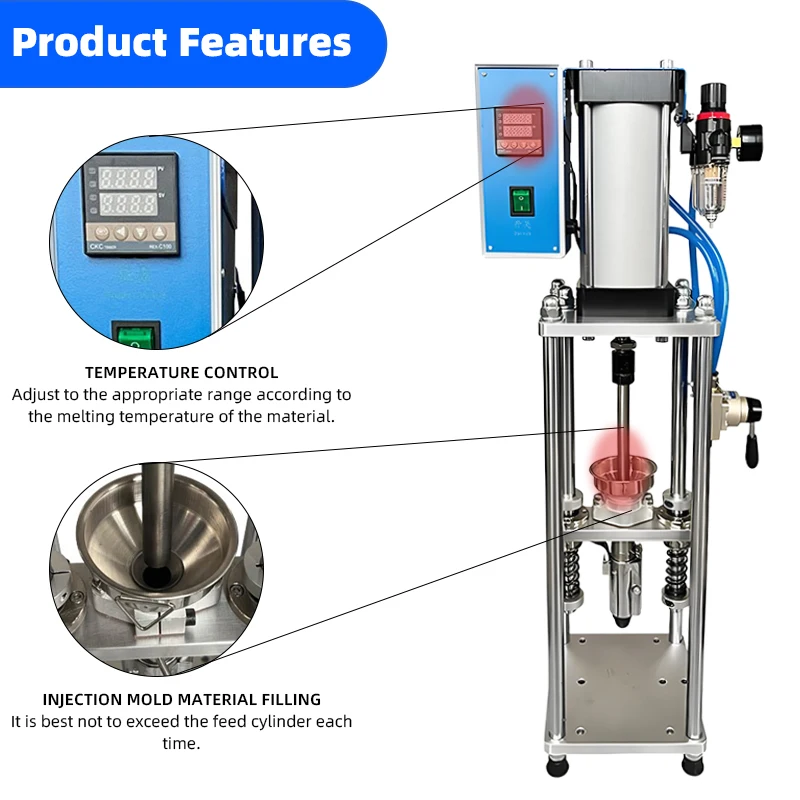 20 جرام هوائي حقن صب آلة بوليمر البلاستيك USB رئيس التبديل المكونات اللعب حقن صب للاستخدام المصنع/المختبر #3