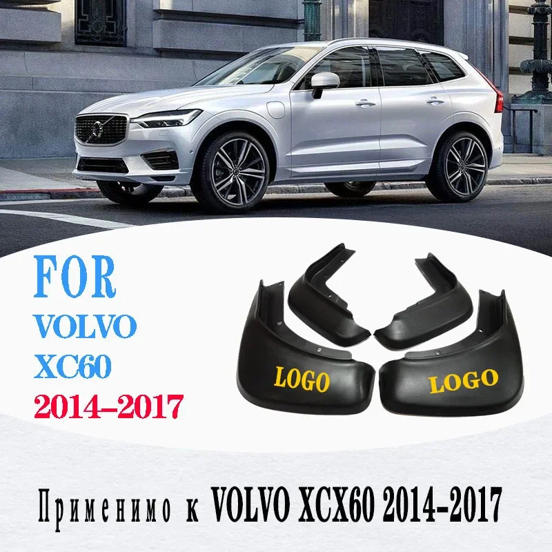 

2014 2015 2016 2017FOR VOLVO XC60 Mudguard Fender Mud Flap Guards Splash Mudflaps Car Accessories Front Rear 4pcs