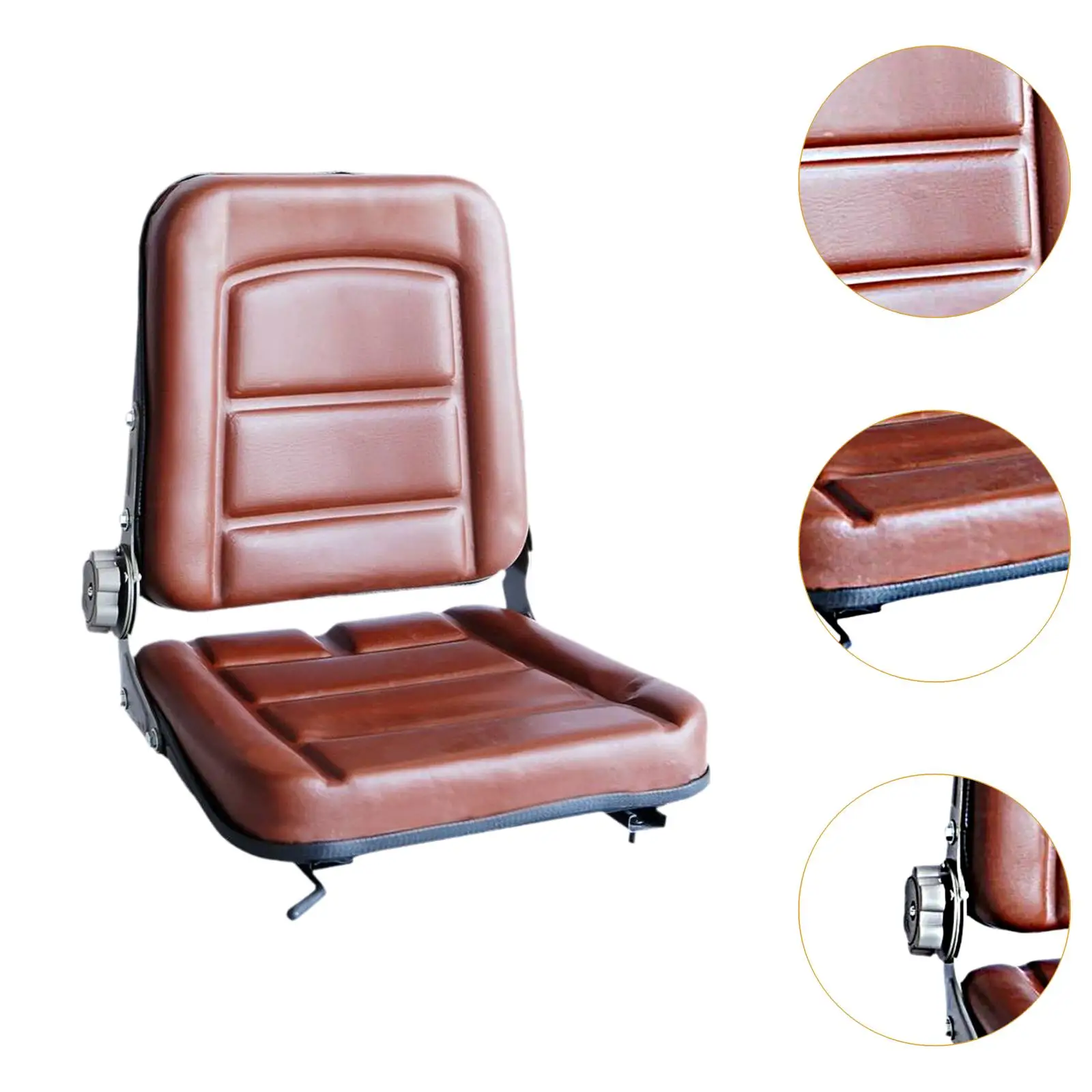 Universal Forklift Seat Adjustable Reliable Ergonomic Comfortable Tractor Seat for Loader Scrubber Riding Lawn Mower Bulldozer
