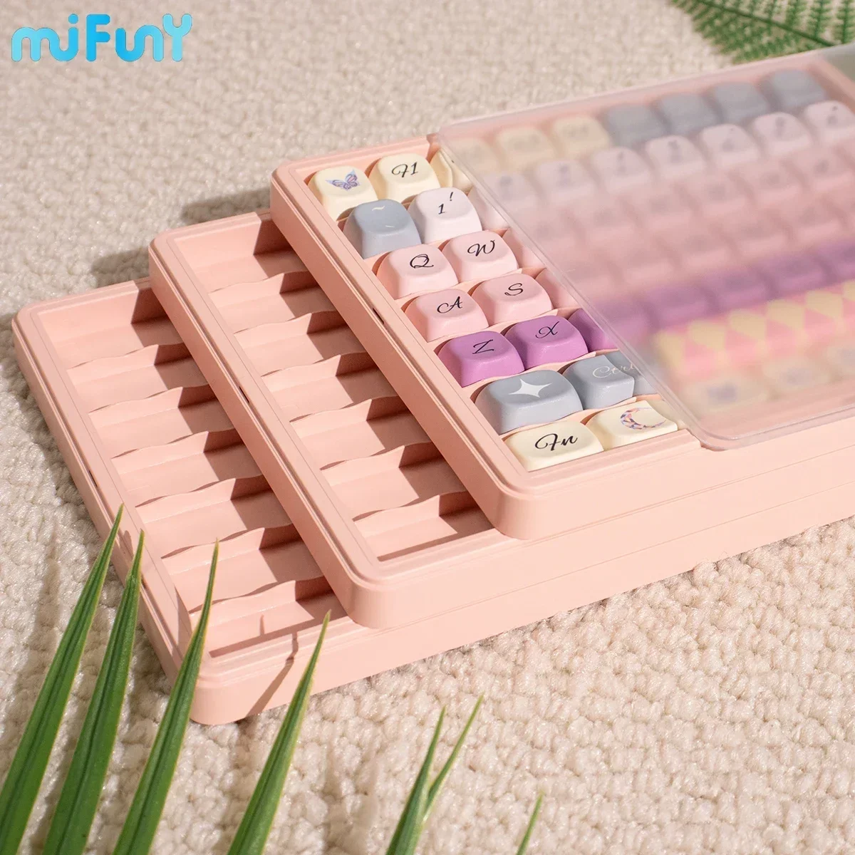 Custom MiFuny KeyCap Storage Box Mobile Magnetic Silicone Keycap Collection Case Desktop Decor Mechanical Keyboard Accessory