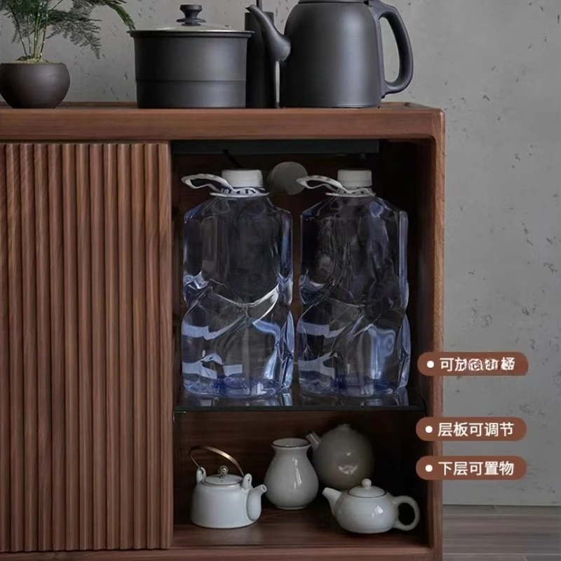 Anpassbare Möbel, neuer kleiner Teeschrank für den Haushalt im chinesischen Stil, modern, leicht, luxuriös, High-End-Seite