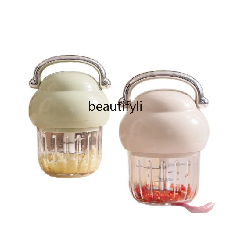 

Garlic puree, electric mini large-capacity stainless steel multi-functional garlic masher, complementary food machine