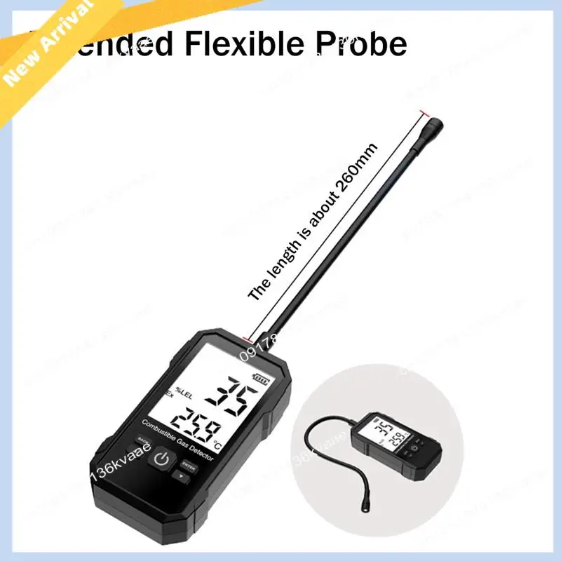 M01K Analysator Methan Brennbare Natürliche Tester Gas Leck Sensor Sound Doppel Alarm LCD Alkohol Gas Leck Sensor