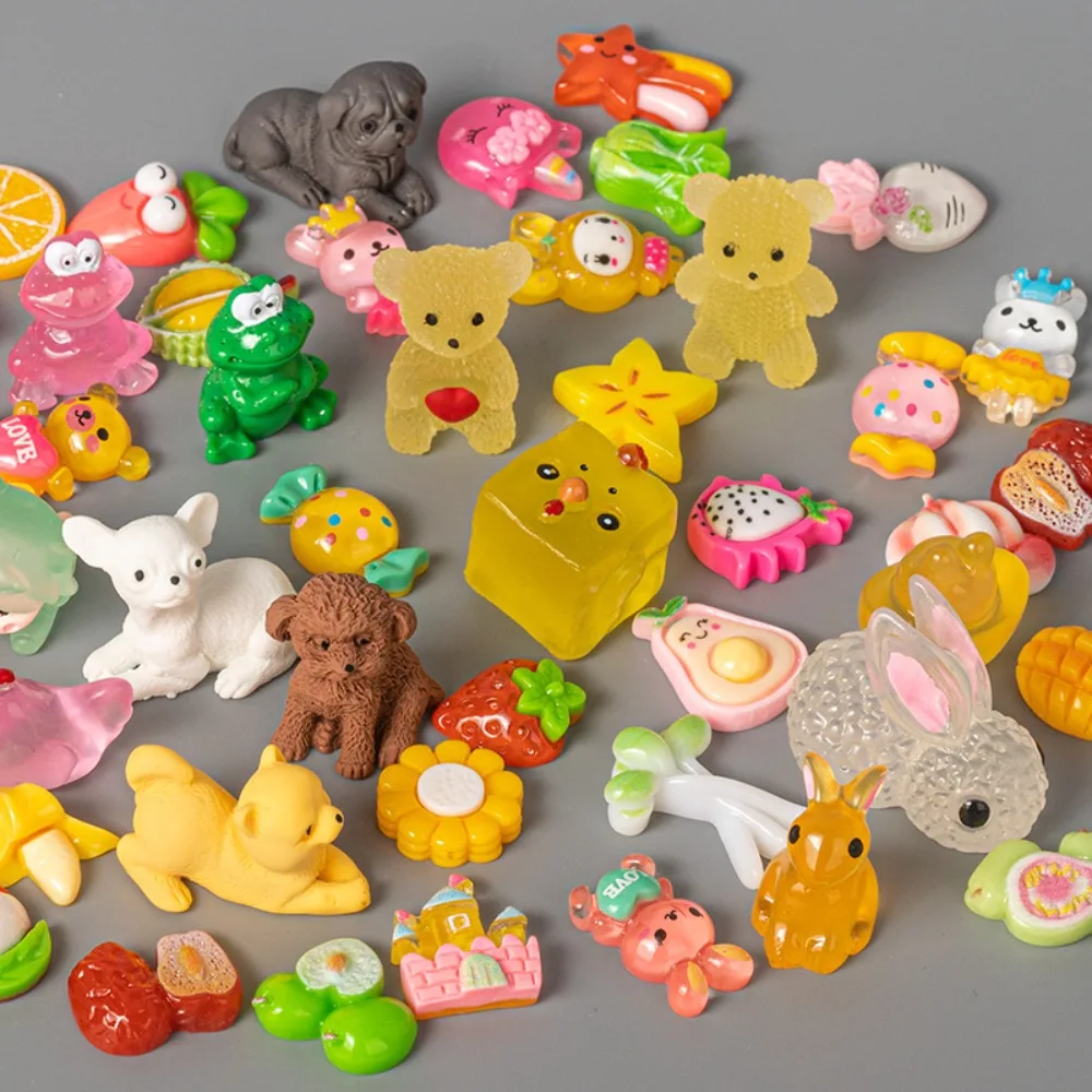 Миниатюрная Самостоятельная упаковка, слепой пакет, Мультяшные фрукты, кавайная модель животного, игрушка, сюрприз, стиль, ранний день рождения, искусственные сувениры