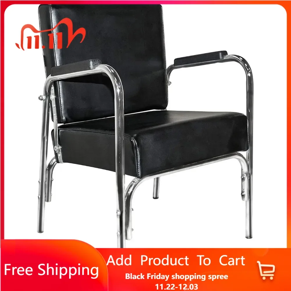 Professional Auto Recline Shampoo Chair Premium Vinyl Material, High Density Foam