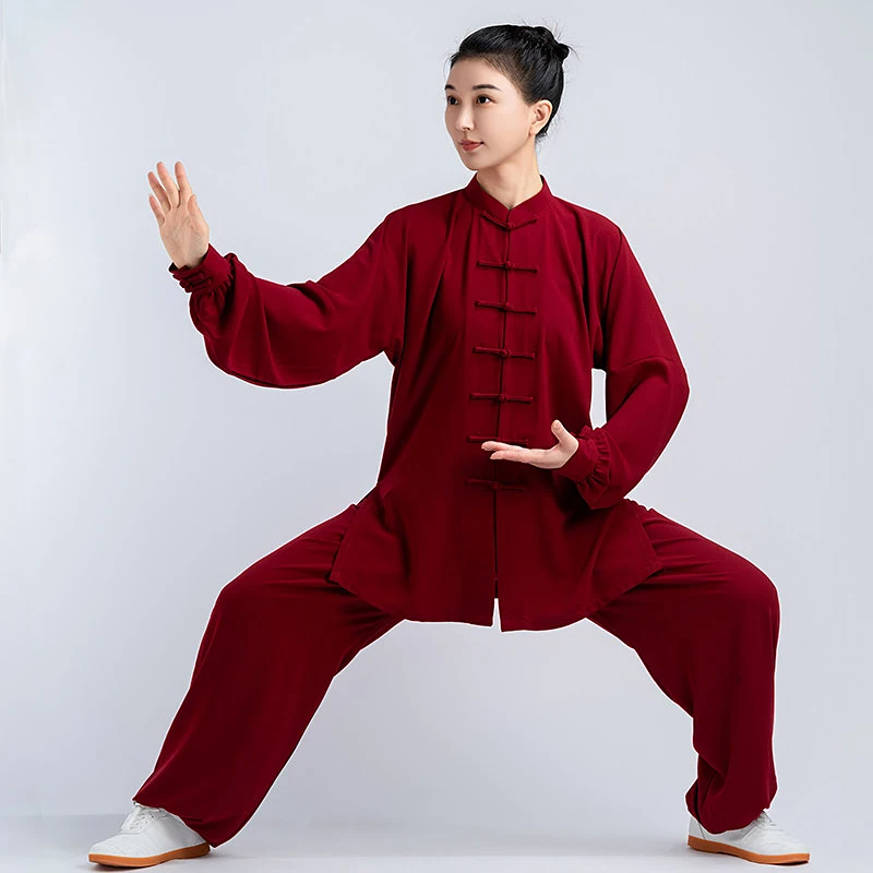Women's 2026 New Premium Tai Chi Suit - Spring Autumn Summer Ba Duan Jin Qigong Martial Arts Practice Training Set