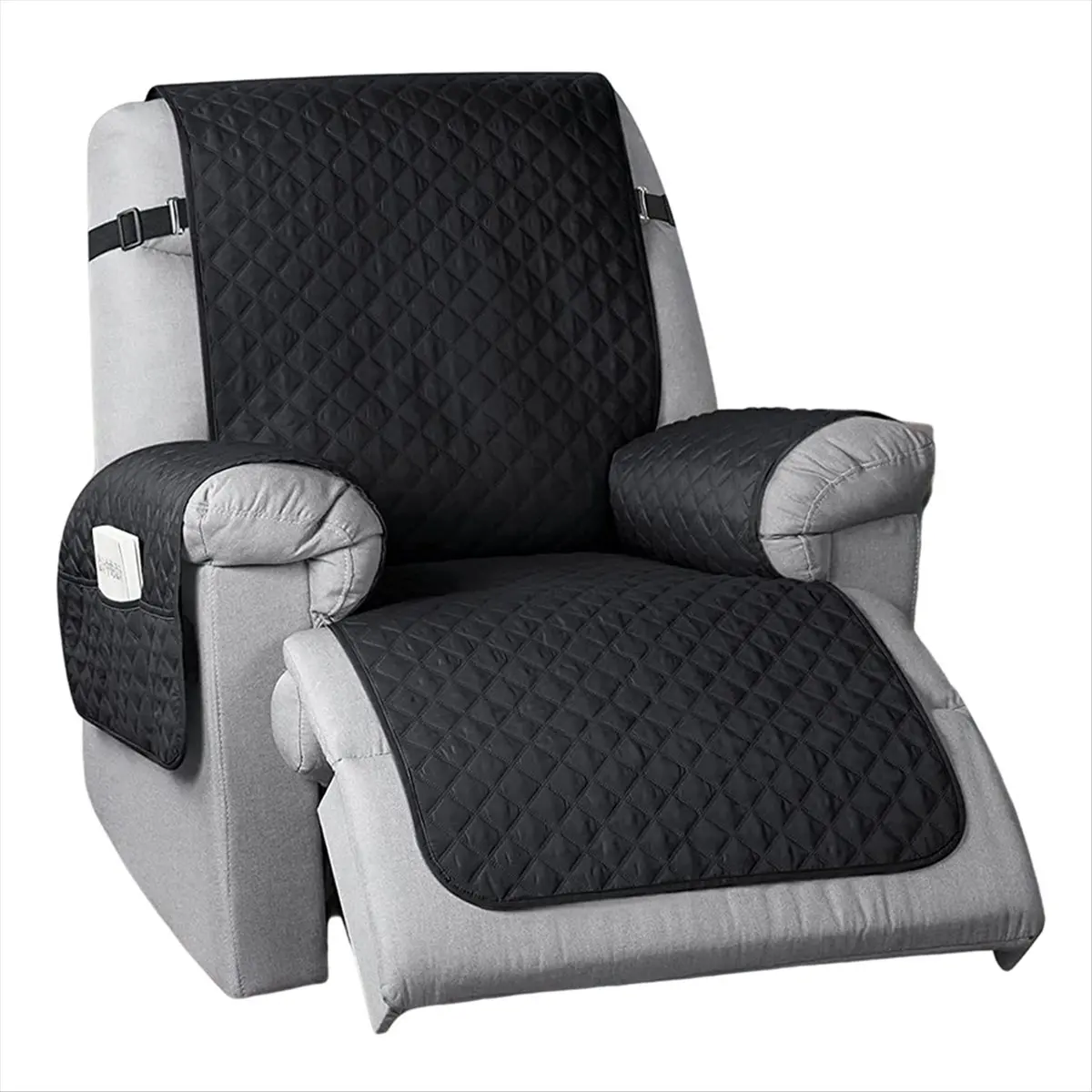 A24I Waterproof Sofa Cover Anti-Wear Seater Sofa Mat Kids Sofa Mat for Living Room Furniture Protector Covers,Black
