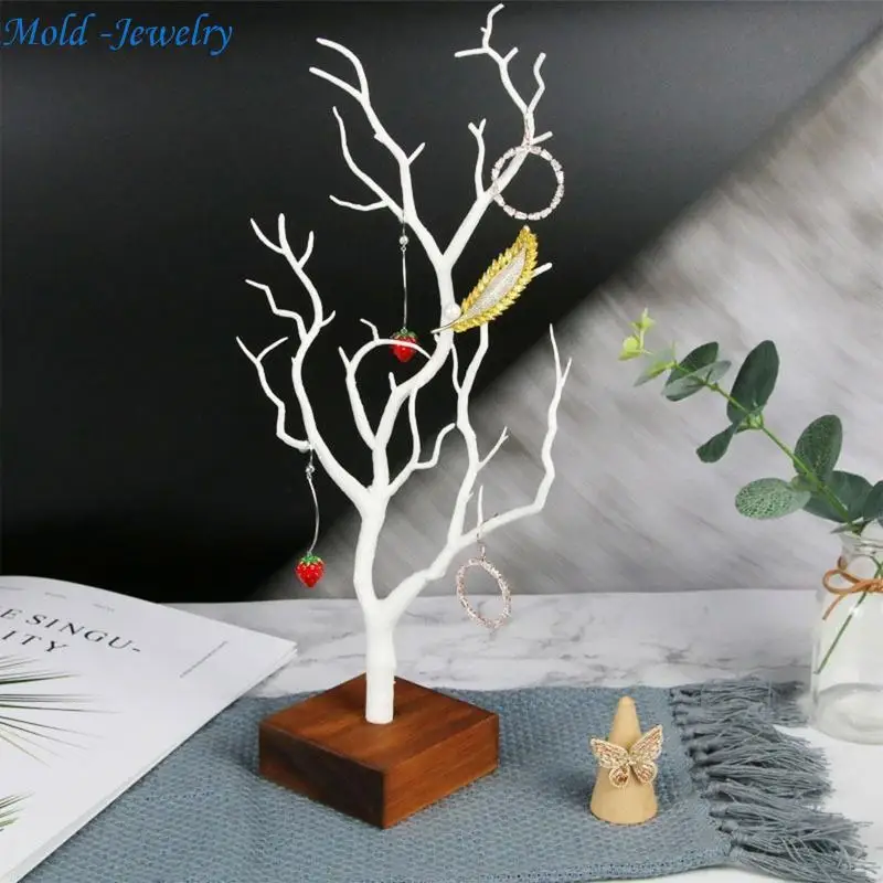 

69HB Jewelry Stand Tree Small Jewelry Holder Necklace Holder Rack Display