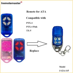 Mando a distancia para puerta de garaje, controlador transmisor de 4 botones de 433,92 MHz para ATA PTX4 Herculift