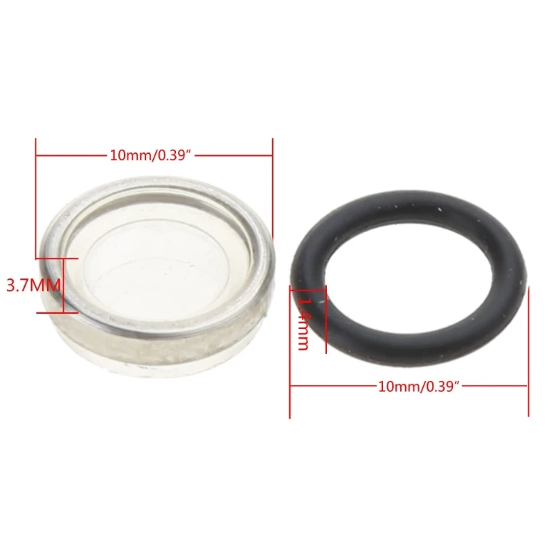 18mm Brake Cylinder Reservoir Sight Glass Motorcycle Universal 10/12/14/18mm Drop Shipping