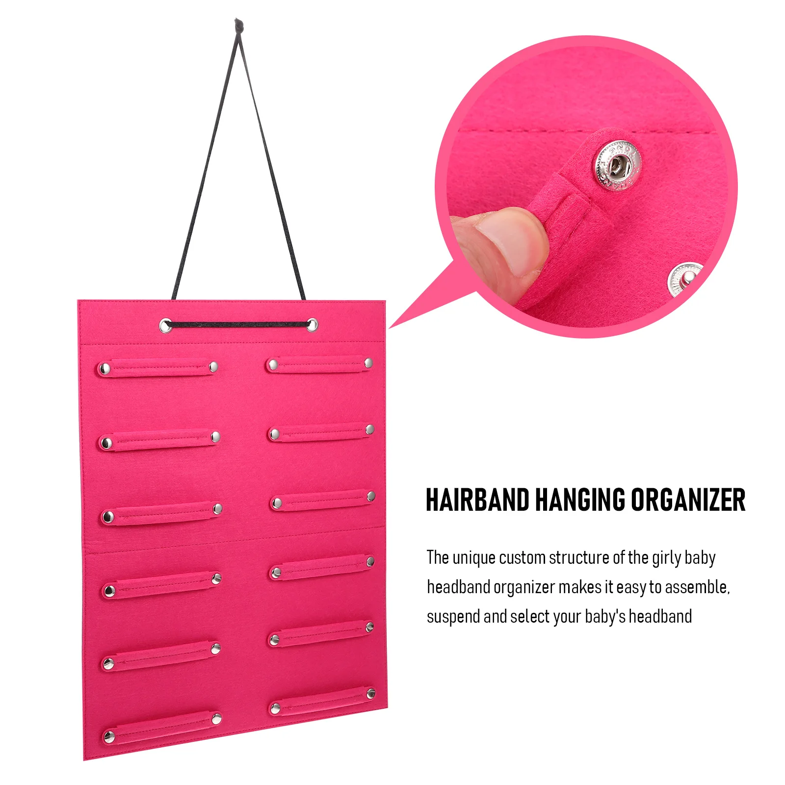 

Headbands Bow Storage Bag Girls Holder Hair Accessory Organizer Basket Display Rosy Hanging Accessories Baby Felt Hanging
