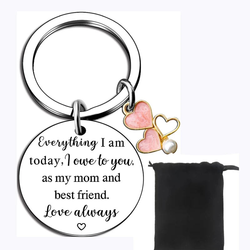 Mother's Day Keychain Gifts from Daughter Son - Remember I Love You Mom Birthday Christmas Gift for Mom Stocking Stuffer