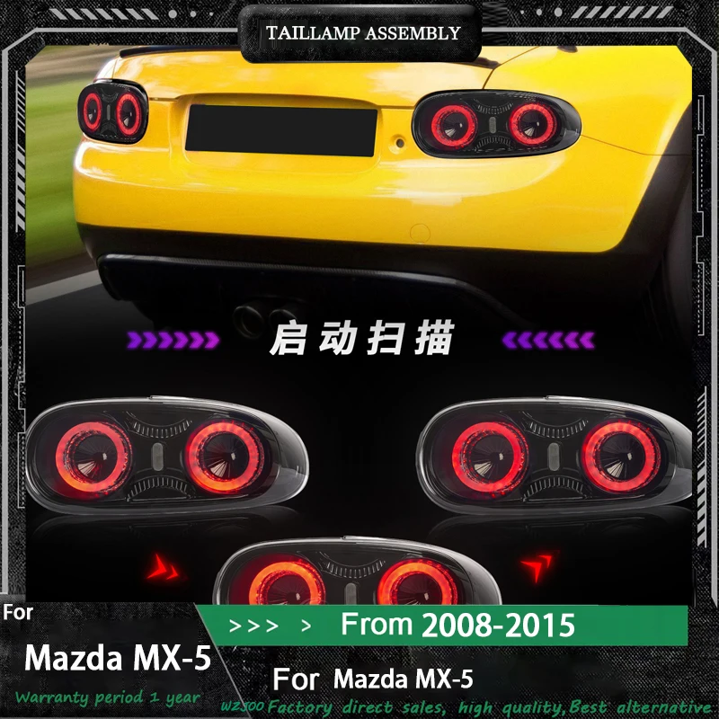 

Светодиодные задние фонари для Mazda MX-5 MX5 NC1 NC2 NC3 2005-2015 Задние фонари Задние противотуманные фары Тормозные + фонари заднего хода Последовательный указатель поворота
