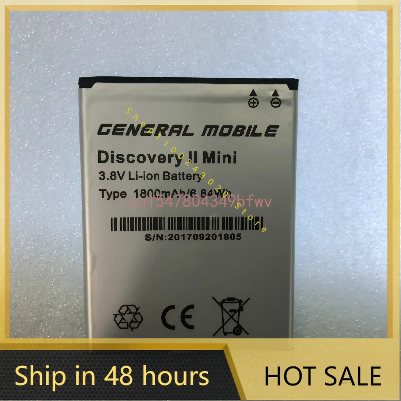 Battery 2000mAh Replacement Battery for General Mobile Discovery II Mini Discovery 2 Mini Cellphone battery