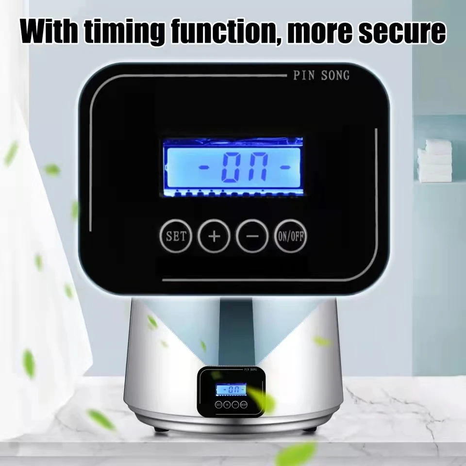 4L Water Distiller 750W Stainless Steel With Bottle Food-Grade Outlet Glass Container Timing Dental Distilled Water Machine