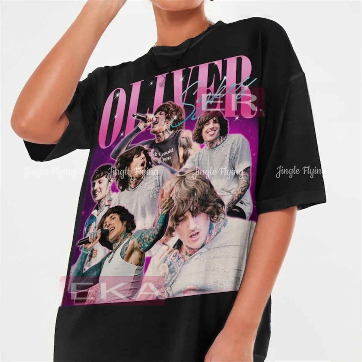 Рубашка Oliver Sykes Songwriter Футболка с рисунком Футболка унисекс Винтаж Бутлег Подарок