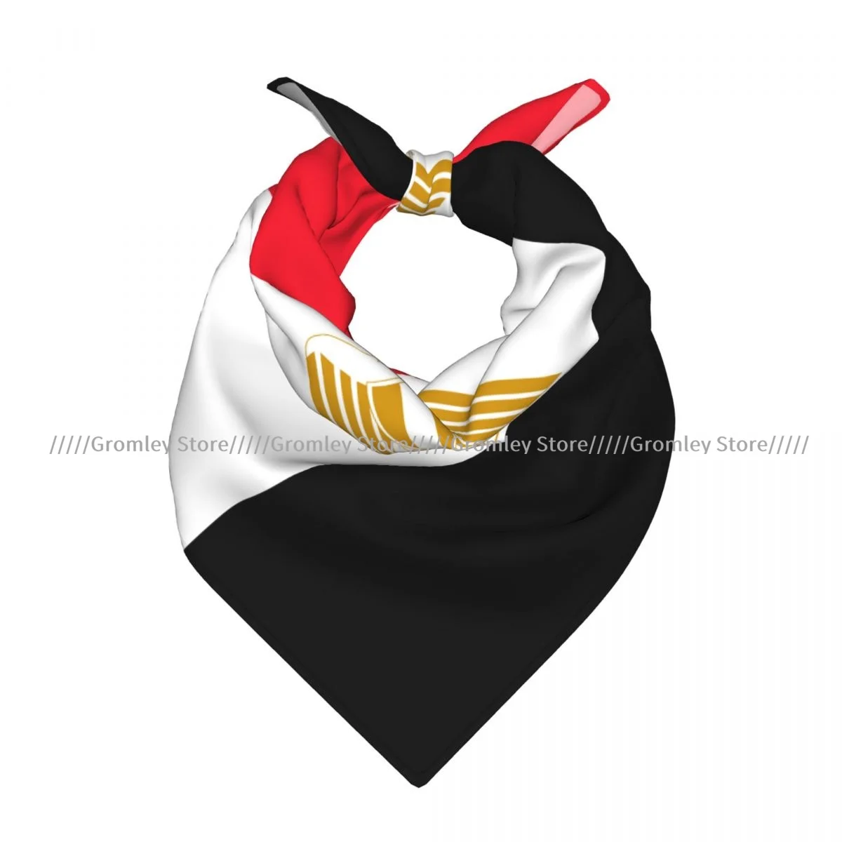 Egypt Flag Square Scarf Soft Breathable Daily Kerchief