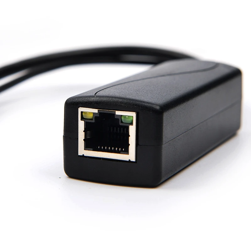 تصنيع PS0502G 5V 2.4A Gigabit Poe Splitter يدعم نقل البيانات 10/100/1000Mbps