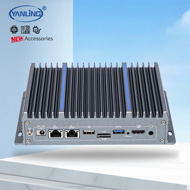 RK3588 6TOPS Fanless Industri Comput ATM Stock Available 9-15V GPU NPU Dual Gigabit Ethernet Rugged PC Firewall VPN