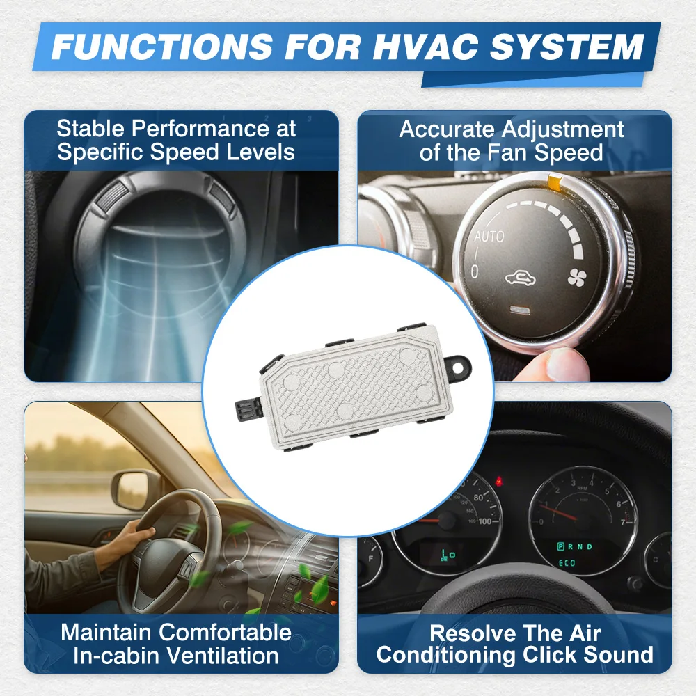 

Резистор модуля управления двигателем вентилятора HVAC для Dodge Dart 2014 2015 2016 68225054AA, RU874, 4P1875, 20665