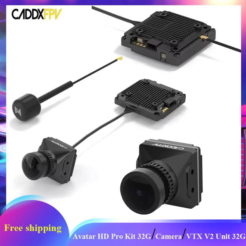 

Caddx Walksnail Avatar HD Pro Kit 32G With Gyroflow Single Antenna Version for FPV Freestyle Drones DIY Parts