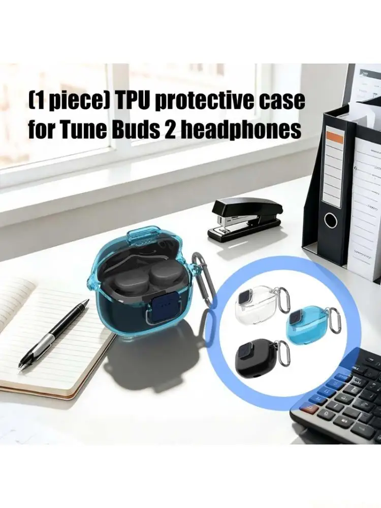 M5TD Protective Case Sleeve Housing Waterproof for Tune Buds 2 Shockproof Nonslip Offering Comprehensive Dust & Water Defense