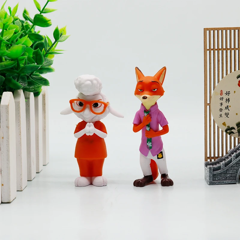 ديزني كريزي زوتوبيا فيلم البضائع جودي آند نيك الكرتون صندوق أعمى للحفلات موضة الديكور صندوق مفاجأة هدية لعبة