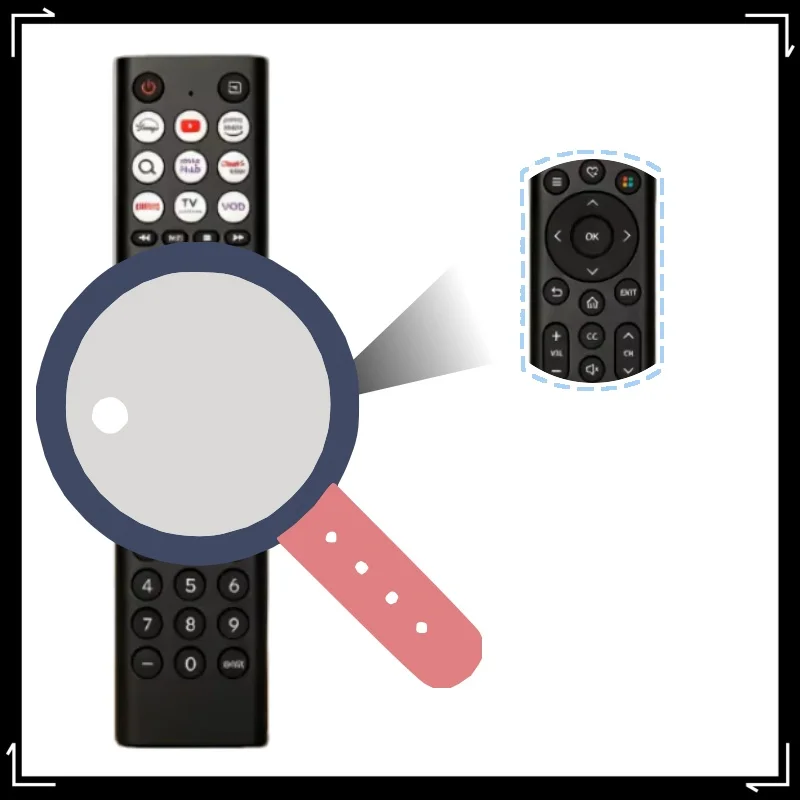 EN2F38H LCD Smart TV Remote Control - Direct Use No Programming Required Replacement TV Remote Control