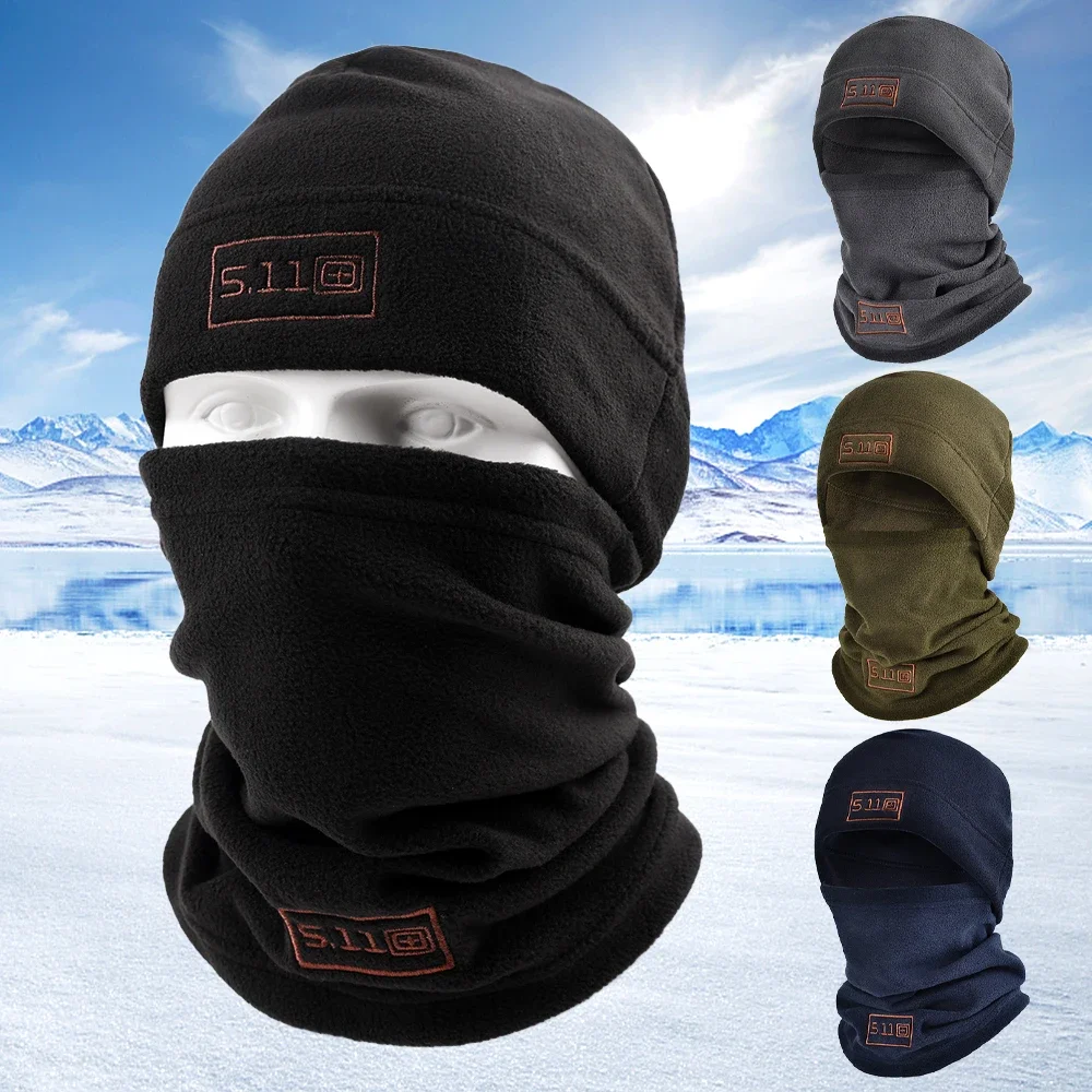 Czapetki czapek czapka polarowa i zestaw szalików głowica termiczna zakrywają zimowe ciepłe maska na twarz typu kominiarka kolarstwo sportowe ochraniacz szyi