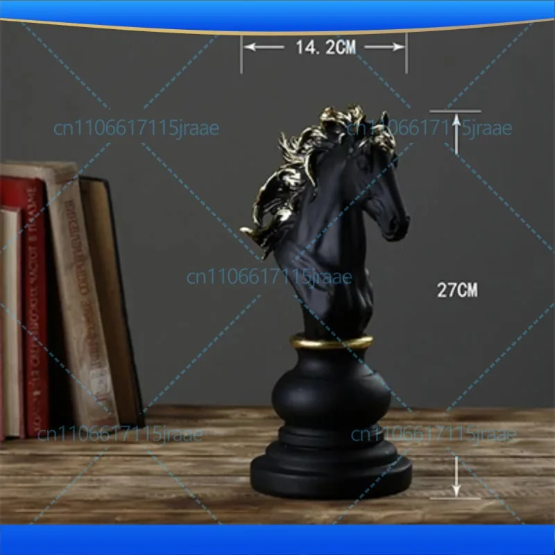 Resin Chess Pieces Board Games Accessories International Chess Figurines Retro Home Decor Simple Modern Chessmen Ornaments