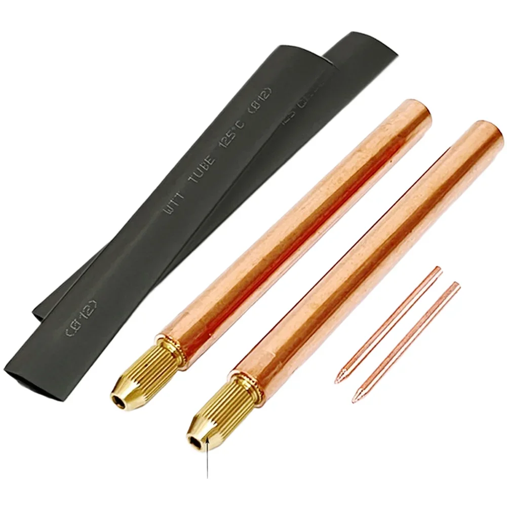 Copper 25 Square Spot Tip Handheld Welding Pen Pen Tube Precision Collet Compact Handheld Design Precise Spot Welding