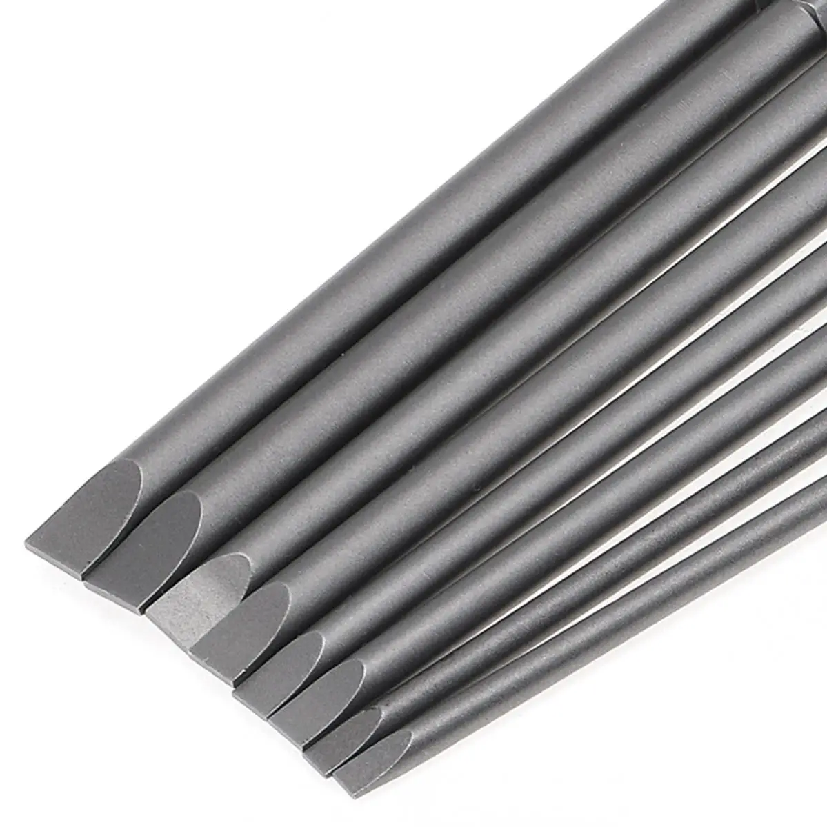 8Pcs/Set Convenient Magnetic Slotted Screwdriver Bits Electric/Pneumatic Hex Long Screwdriver Bit Power Tool Accessories