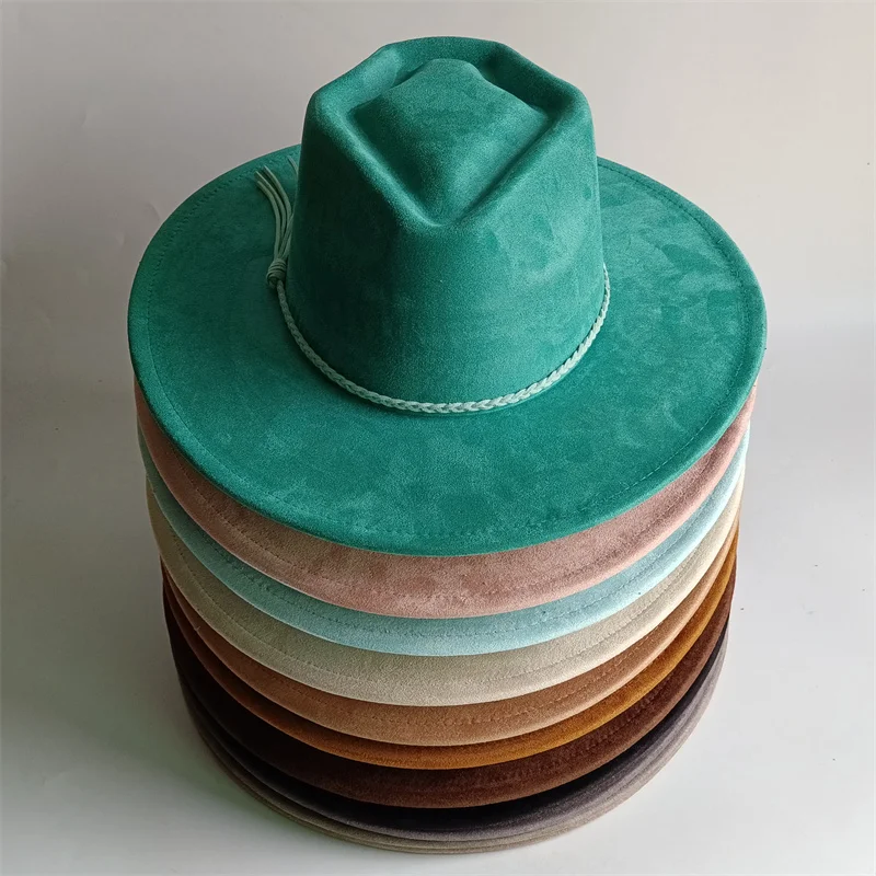 Sombrero de Fieltro Color Turquesa Oscuro con Diseño de Corazón y Flecha para Hombre y Mujer, Estilo Jazz, Clásico, para Iglesia, Fedora, Chapeau, Sombrero de Mujer, Otoño-Invierno