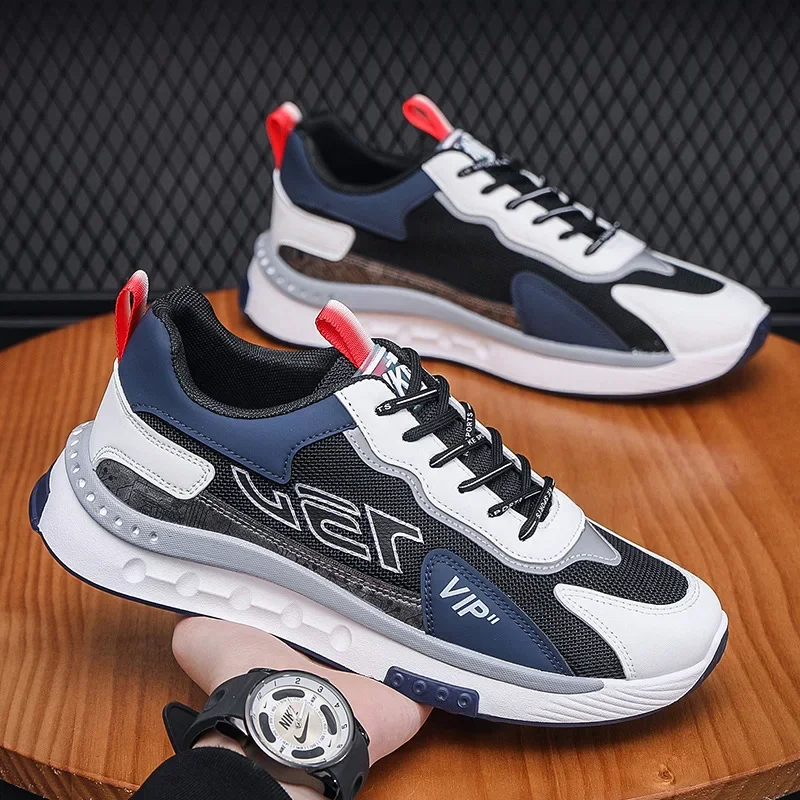 Nuova versione coreana Scarpe sportive da uomo leggere scarpa singola casual in rete traspirante per studenti giovani alla moda