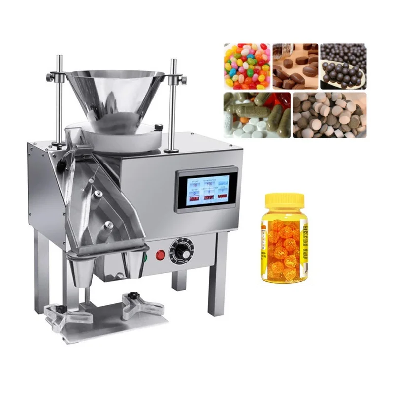 Semi Automatic Tablet Pills Cap sule Chocolate Milk Candy Counter Machine Bottle Counting Machine