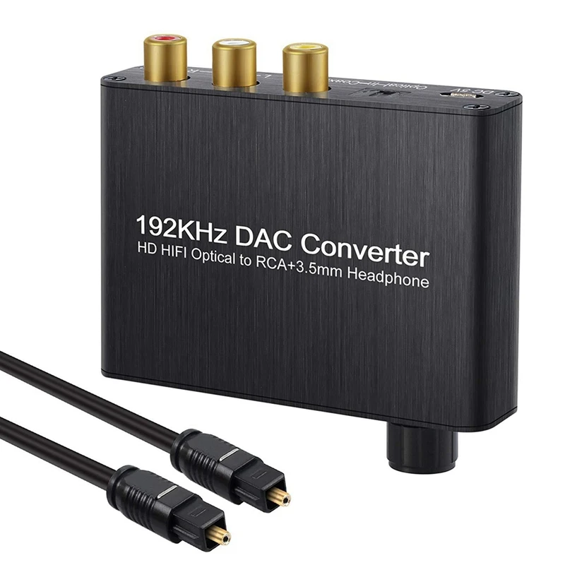 192Khz DAC Converter Digital To Analog Converter With Headphone Amplifier Built-In Bluetooth Receiver Music Player Easy Install