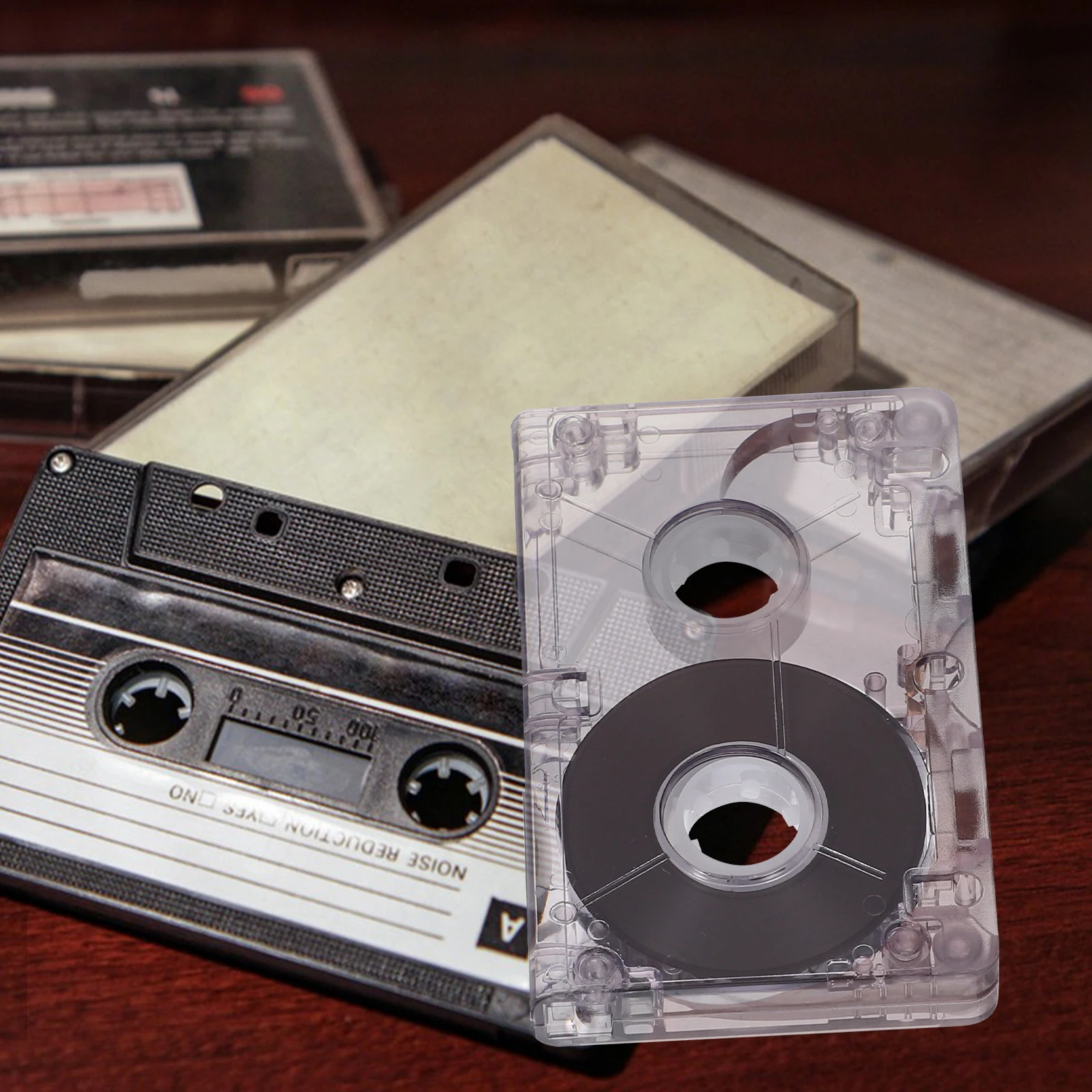 Clear Blank Audio Cassette Tape 60 Minutes Long Recordable Time for Music Voice Messages Storytelling DIY Gifts Nostalgic Style