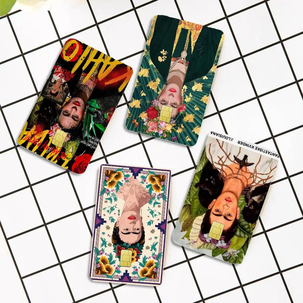 F-Frida K-Kahlo Game Anime Sticker Film Skin Cover Case for Small Large No Chip Debit Credit Card Front Side