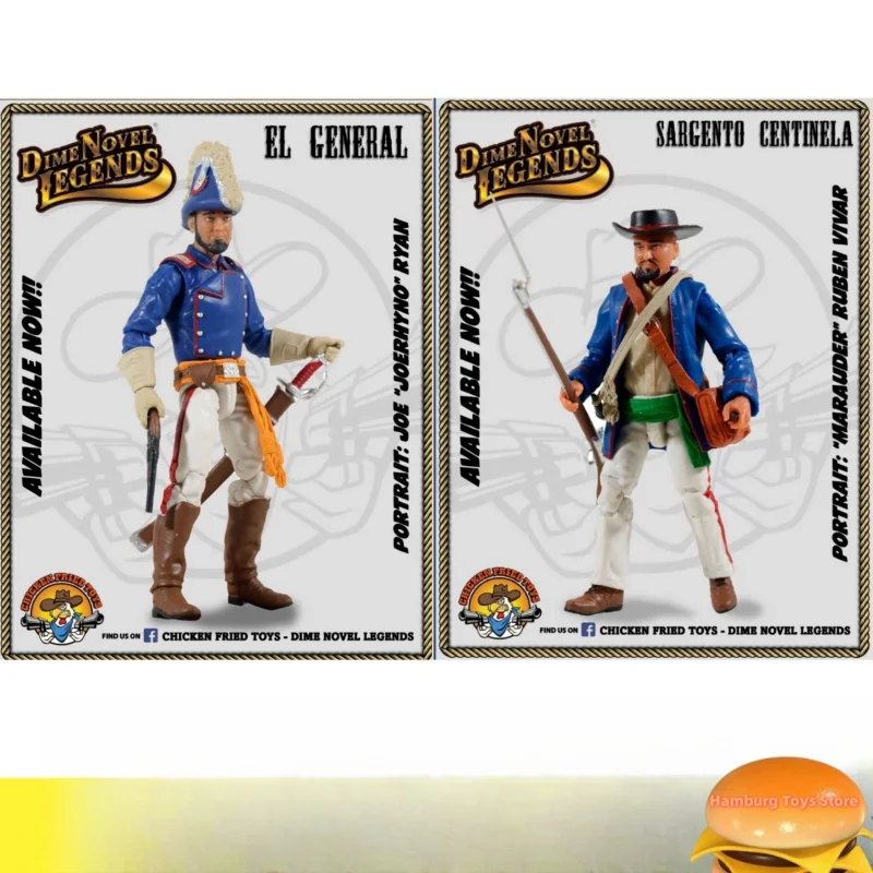 1/18 3.75inches Chicken Fried Toys Action Figure Civil War Joe Ryan and Reuben Vival Anime Toy