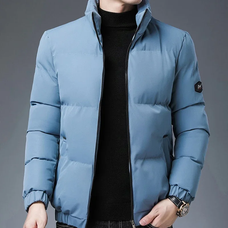 Padding Gradient Color Man Padded Coat Short Down Jackets for Men Casual Parkas Winter New in External Clothes 2024 Promotion &