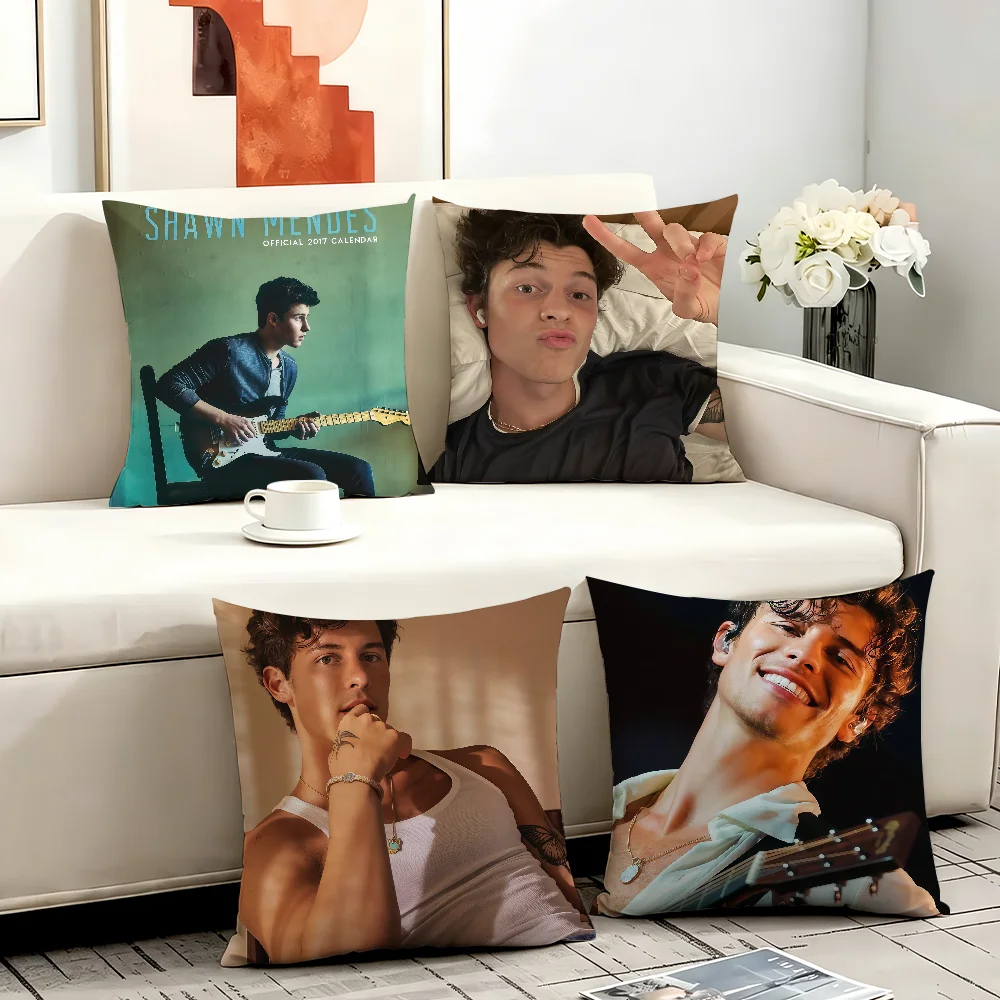 Singer S-Shawn M-Mendes cushion cover Comfortable Decorative For Bedroom Living room Dormitory Picnic and Holiday Decoration
