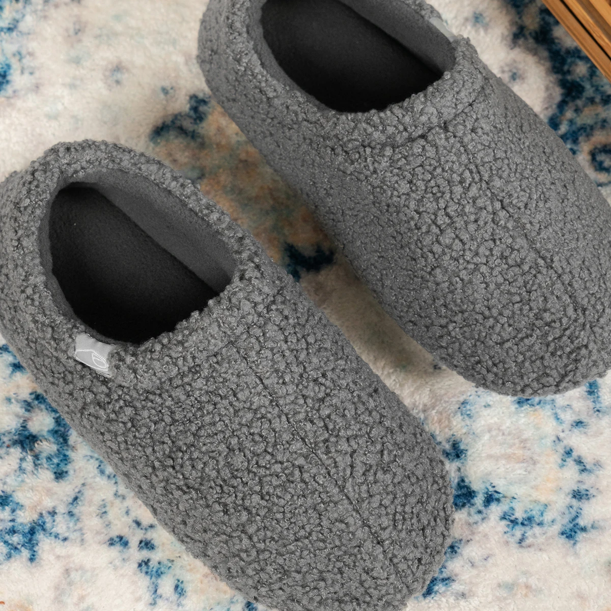 Cotton Shoes Slippers Winter Women's Soft Curly Memory High Quality Warm Slip Shoes Cozy Loafer with Polar Fleece Lining