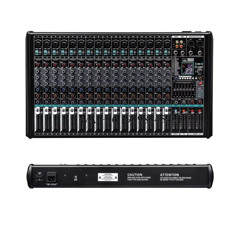 WMWMNU KM16 Professional Audio Mixer 16-Channel 99DSP Effect Dj Controller/audio Console Audio Equipment