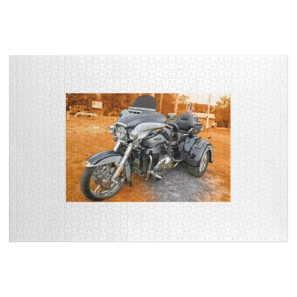 

Пазл Tri Glide Harley на заказ, деревянный подарок Woodens для взрослых с персонализированным фотопазлом