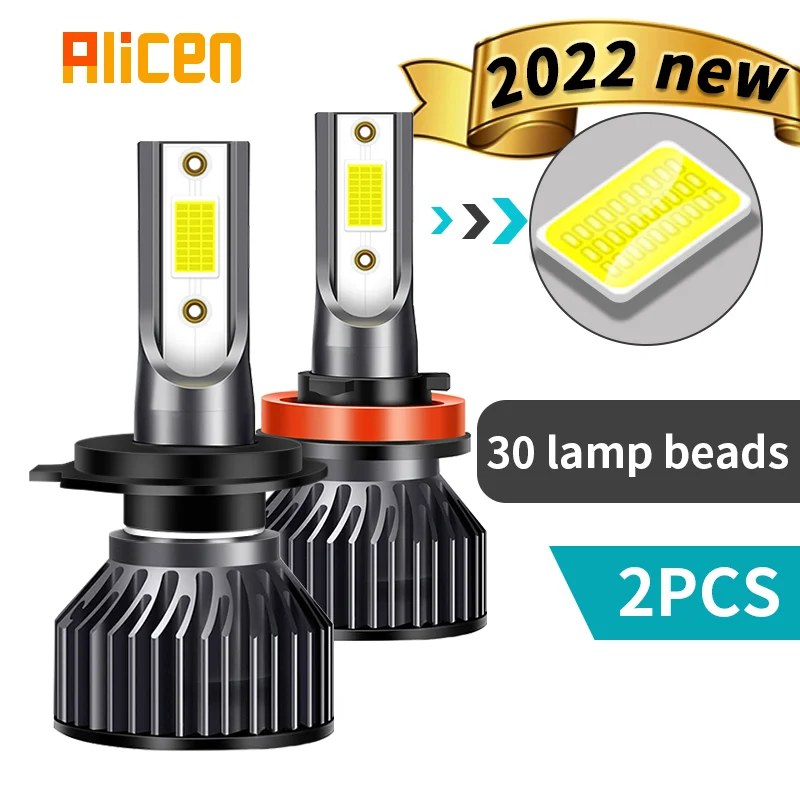 

1 Set Turbo H7 Led H4 H1 H11 H8 H9 HB4 HB3 9005 9006 lamp canbus Headlight Bulbs Car Auto Fog lights 20000LM 12V 6000K