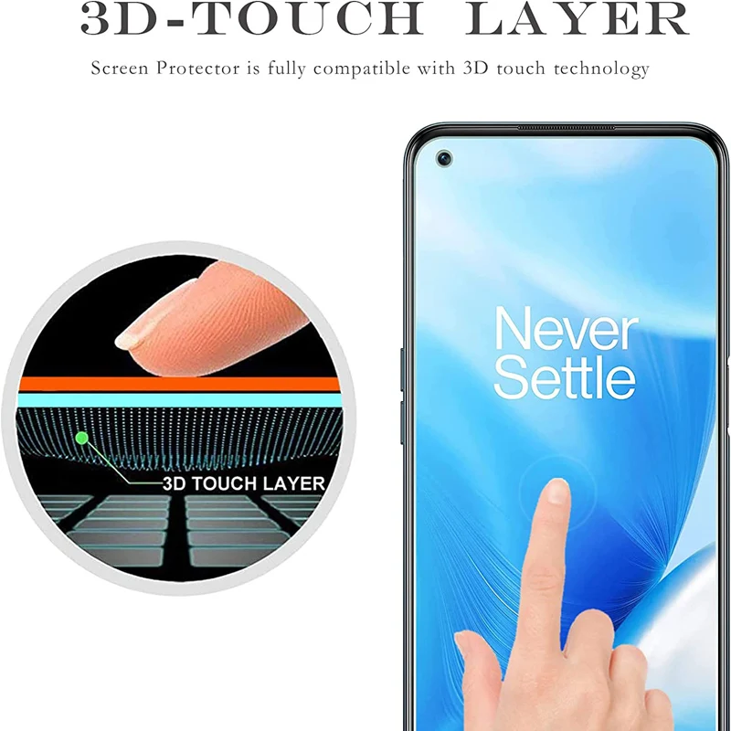 3Pcs Tempered Glass For OnePlus 9 RT 9R 7T 8T ACE Pro 2V 10T 10R Screen Protector For One Plus Nord 2 2T N200 N10 CE 2 Lite Film