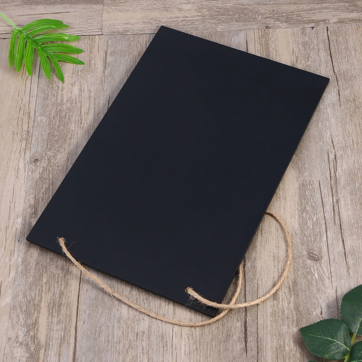 Vintage Rustic Wood Chalkboard Hanging Black Board Kitchen Shop Office Wall Display 20x30x0.5cm Wood Hanging Blackboard